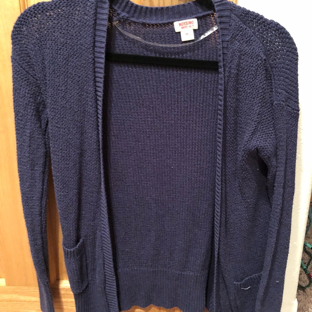 Blue Knit Cardigan